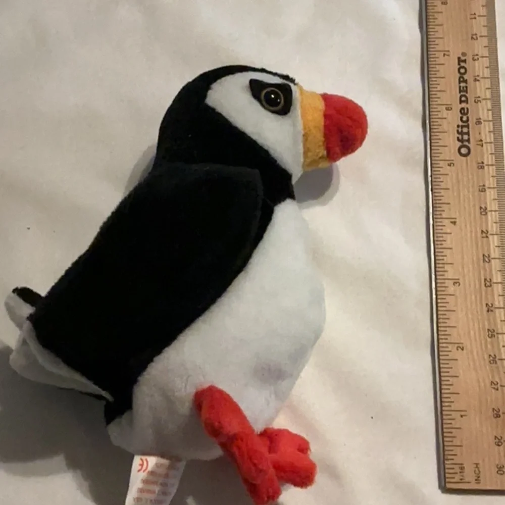 Ty Beanie Baby Puffin Beanie Baby Plush - Puffer - Black, White, Red, Yellow